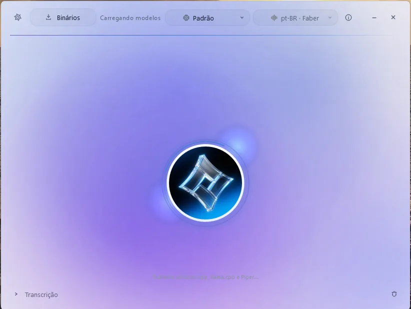 Interface do assistente de voz